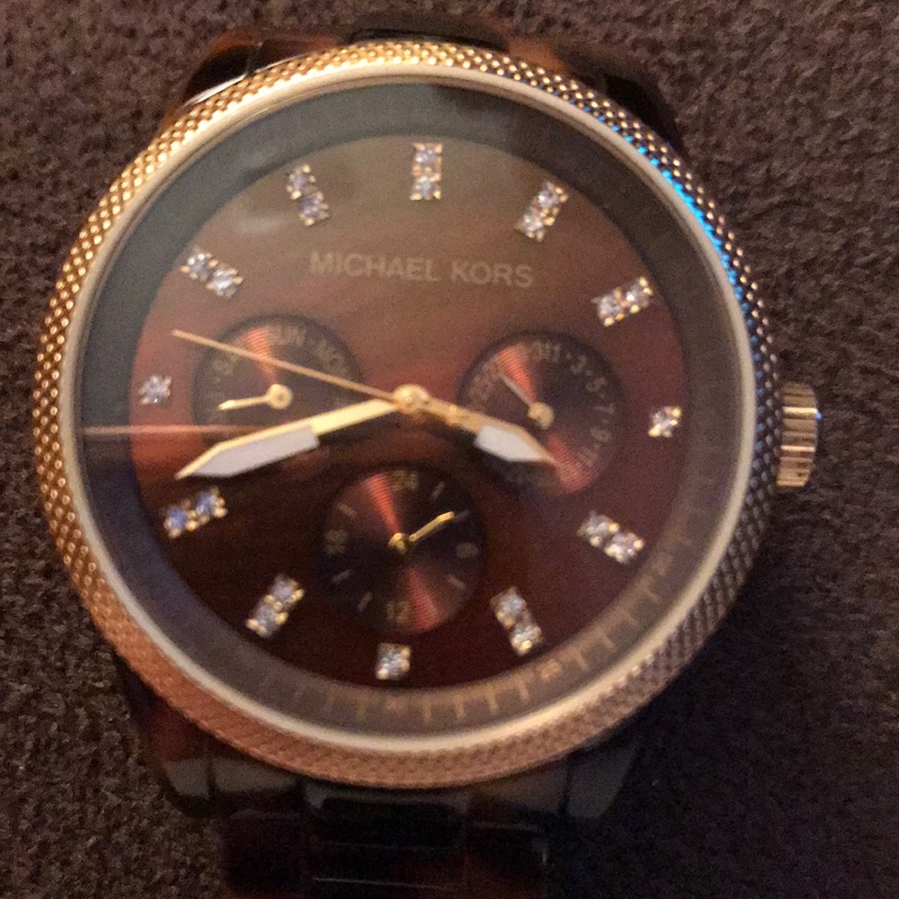Michael Kors women’s tortoise shell watch